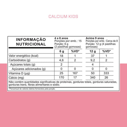KIDS CALCIUM+VITAMIN D3 - 30 GOMAS — imagem 4