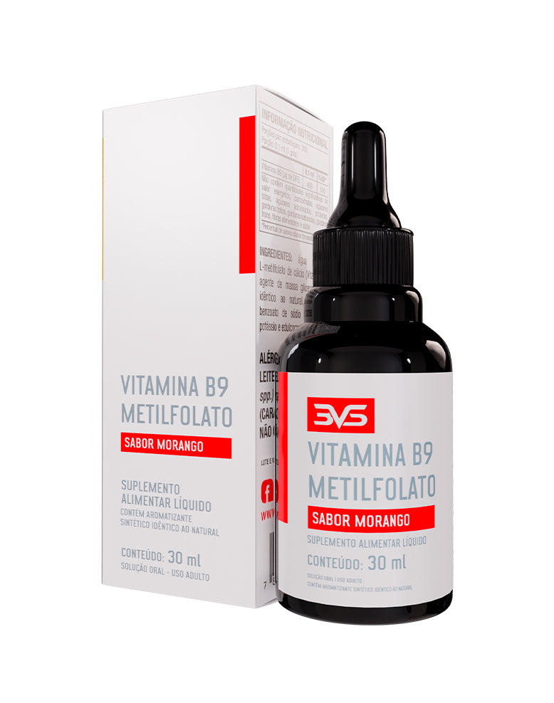 B9 DROPS ÁCIDO FÓLICO METILADO - 30ml — 3VS Nutrition