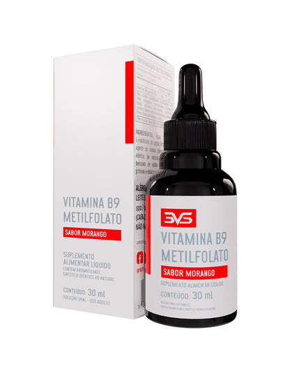 B9 DROPS ÁCIDO FÓLICO METILADO - 30ml — 3VS Nutrition