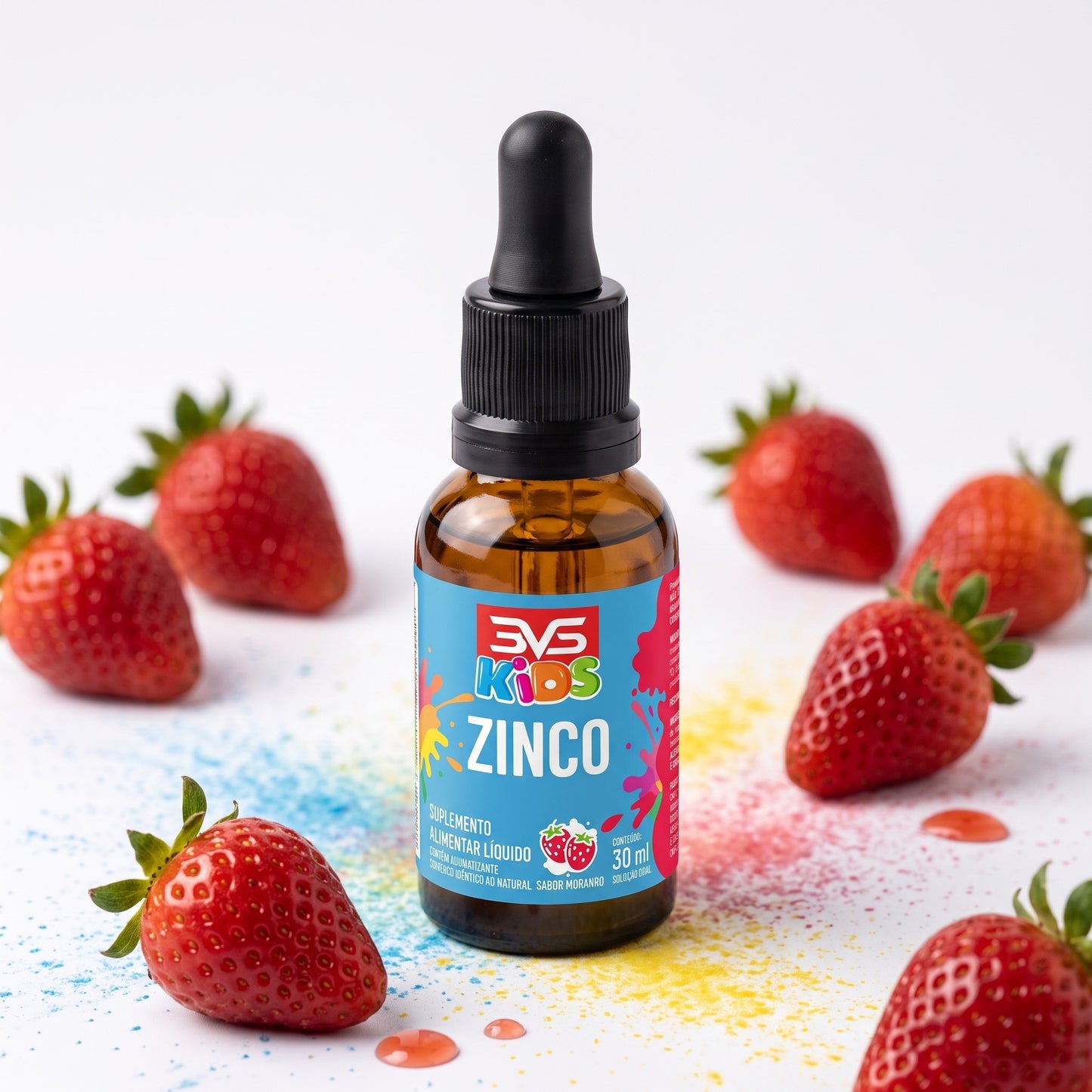 Zinco Kids Gotas 30ml 3VS — morango
