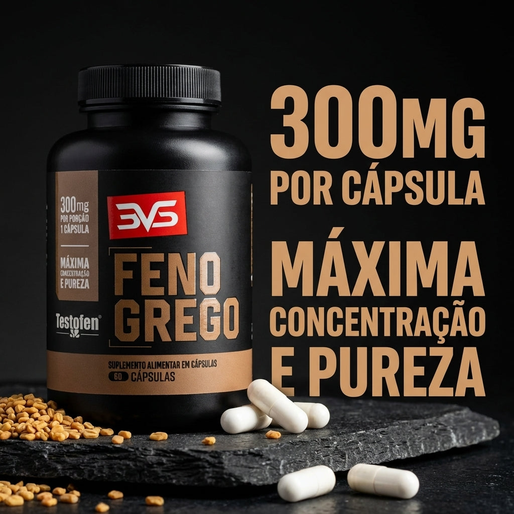 Feno-Grego Testofen — 300 mg de saponinas furostanol por cápsula