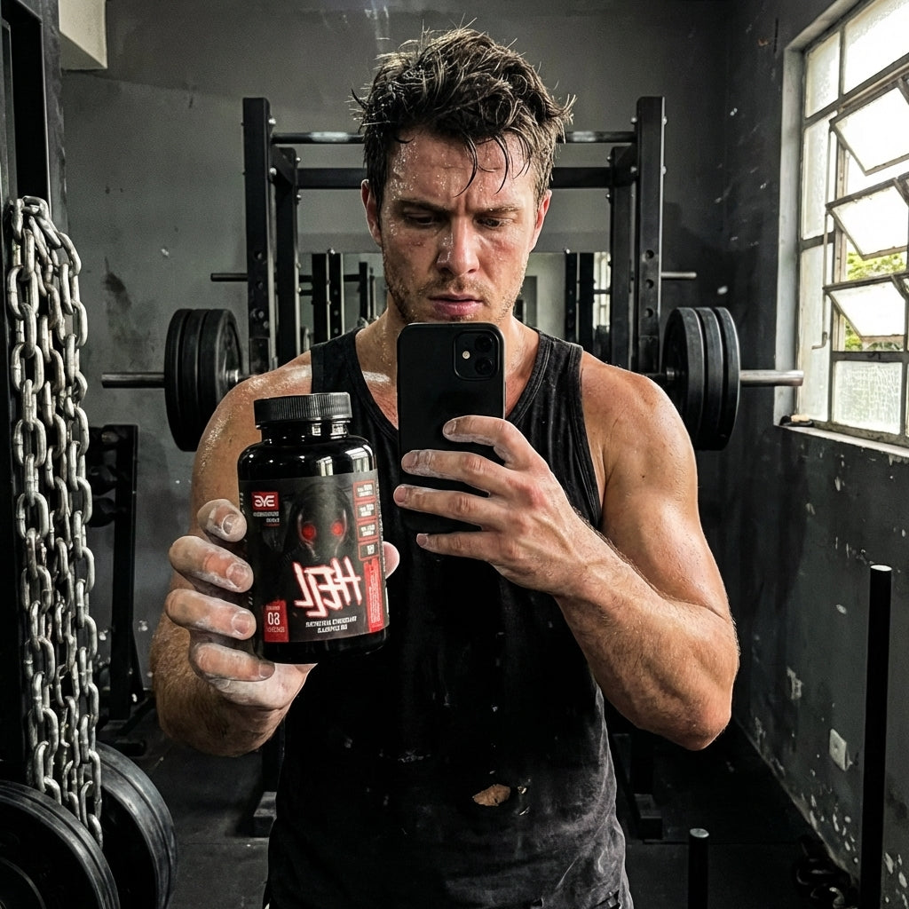 Termogênico Hell — lifestyle de treino