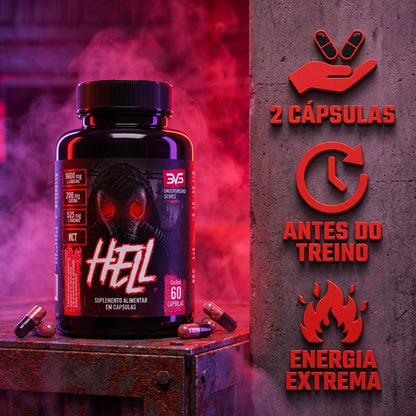 Termogênico Hell — macro das cápsulas
