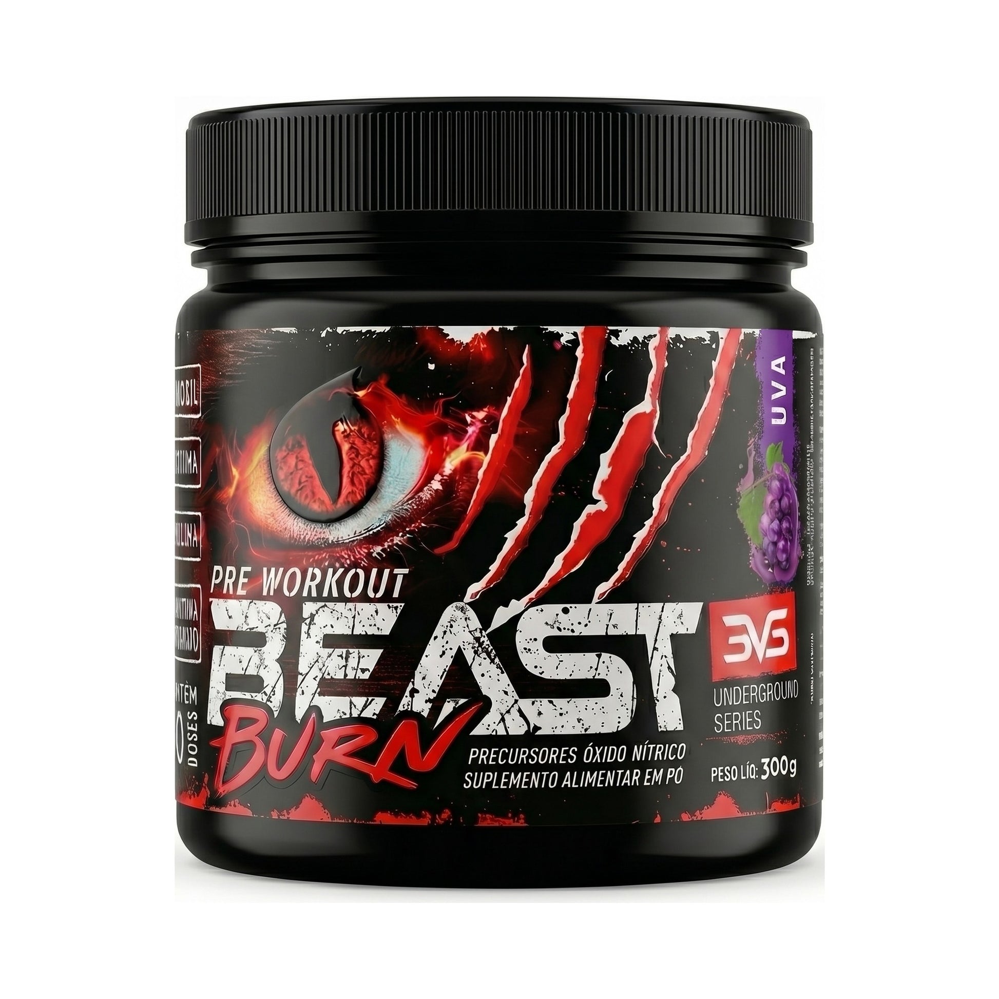 Pré-Treino Beast Burn 300g - 50 Doses | 3VS Nutrition