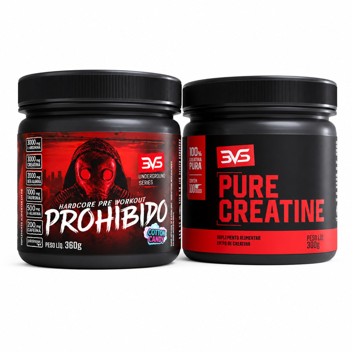 Kit Prohibido Cotton Candy + Creatina Pure 300g — cena ChatGPT (Albert)