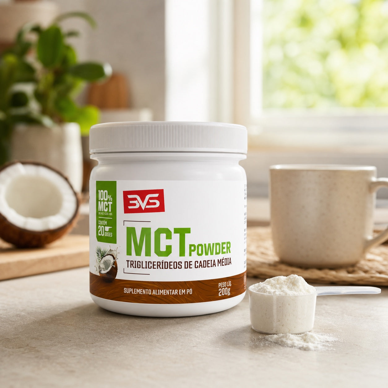 MCT em Pó 3VS com dosador de 10 g