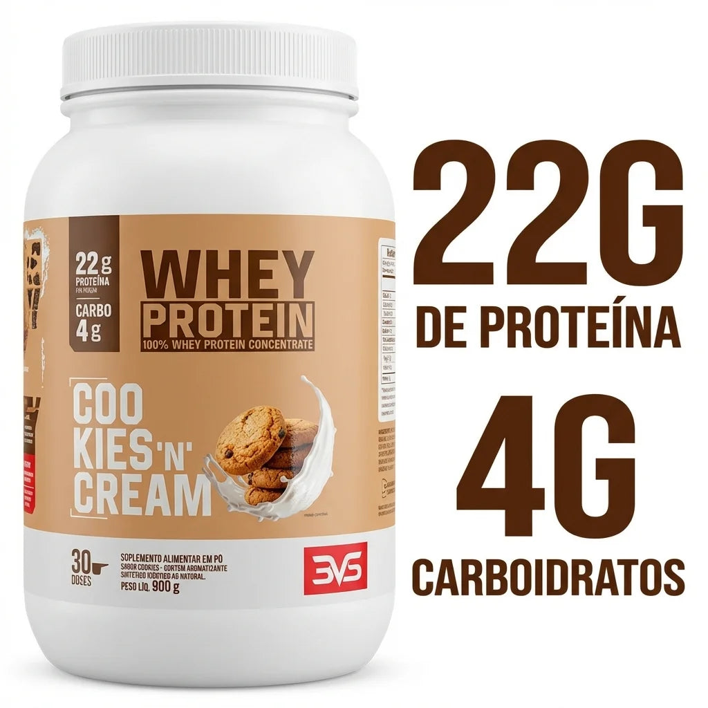 100% Whey Protein Concentrado (900g) - Alta Absorção | 3VS Nutrition — imagem 3