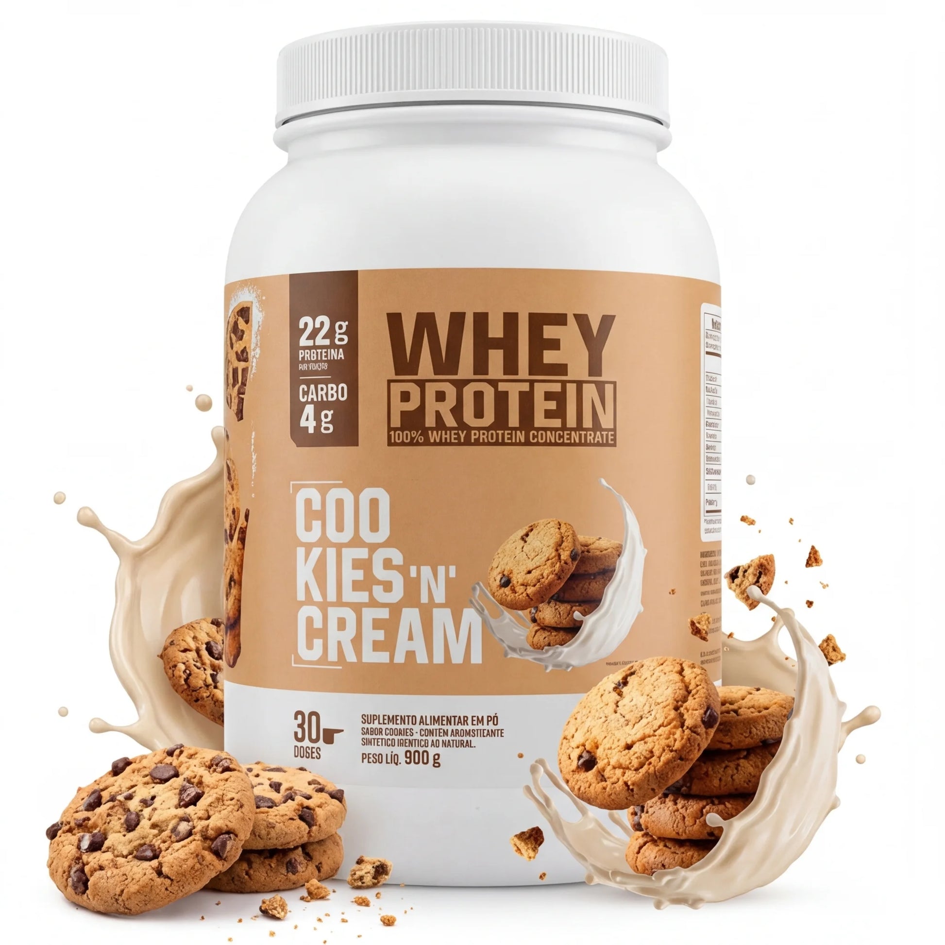 100% Whey Protein Concentrado (900g) - Alta Absorção | 3VS Nutrition — imagem 4