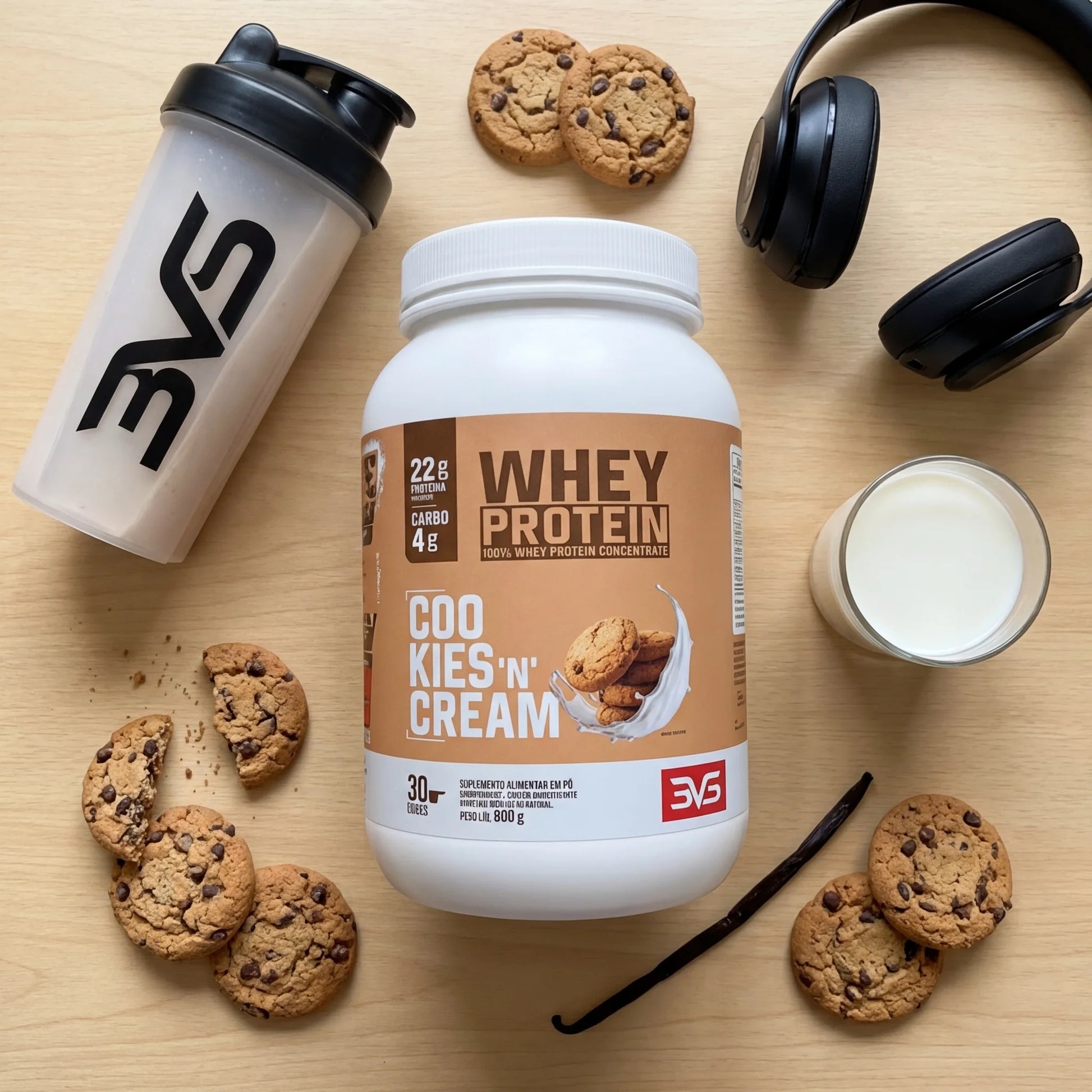 100% Whey Protein Concentrado (900g) - Alta Absorção | 3VS Nutrition — imagem 6
