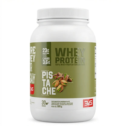 100% Whey Protein Concentrado (900g) - Alta Absorção | 3VS Nutrition — PISTACHE