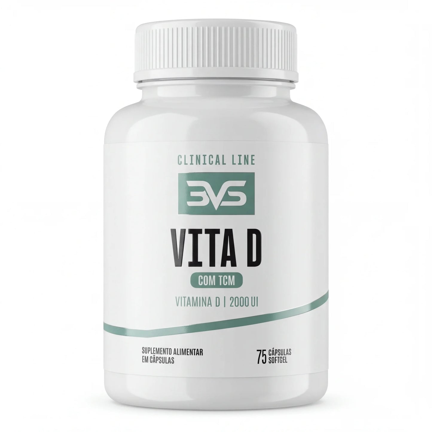 Vitamina D3 2000 UI com TCM - 75 Cápsulas Softgel | 3VS Nutrition — 3VS Nutrition