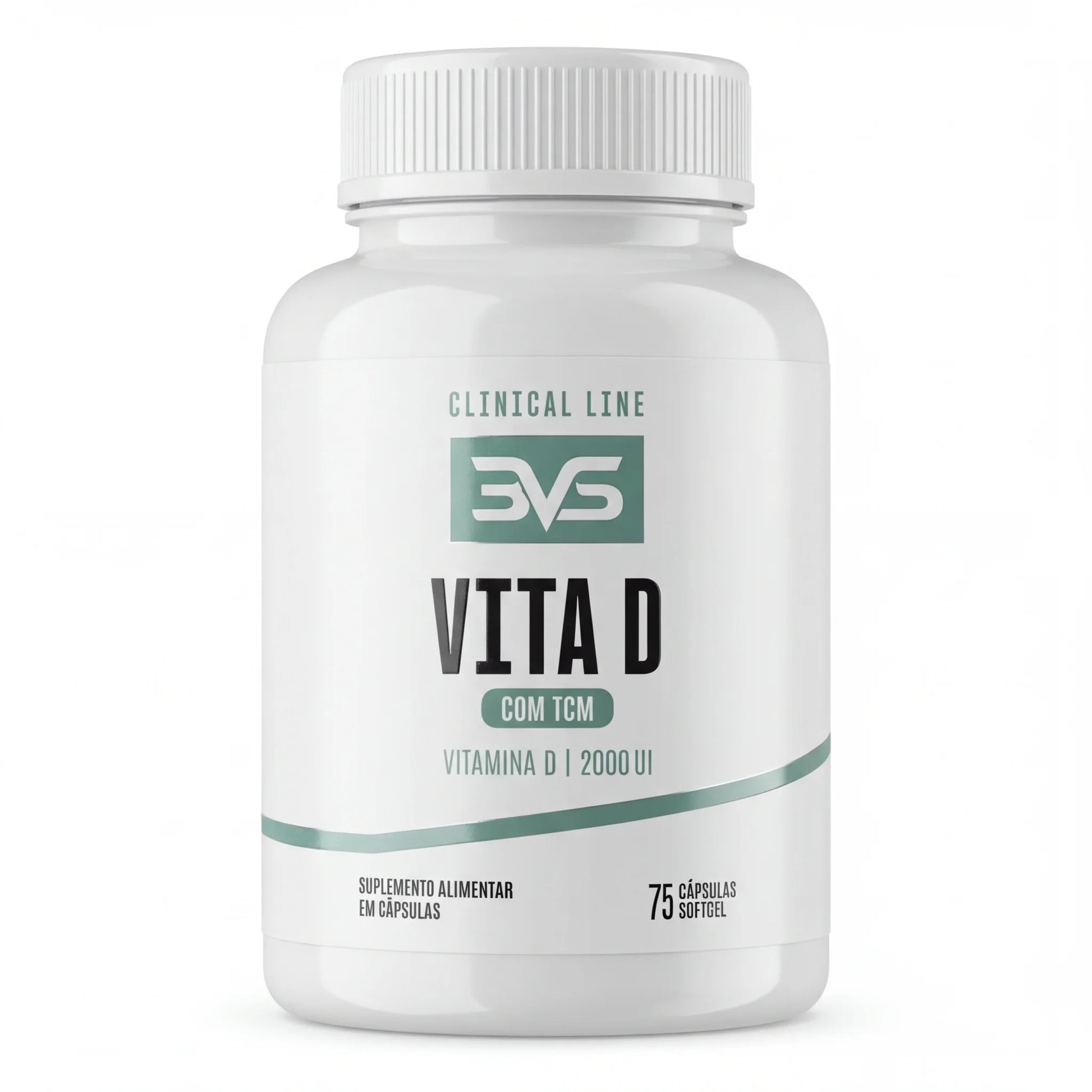 Vitamina D3 2000 UI com TCM - 75 Cápsulas Softgel | 3VS Nutrition — 3VS Nutrition