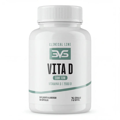 Vitamina D3 2000 UI com TCM - 75 Cápsulas Softgel | 3VS Nutrition — 3VS Nutrition