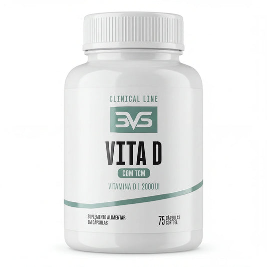 Vitamina D3 2000 UI com TCM - 75 Cápsulas Softgel | 3VS Nutrition — 3VS Nutrition
