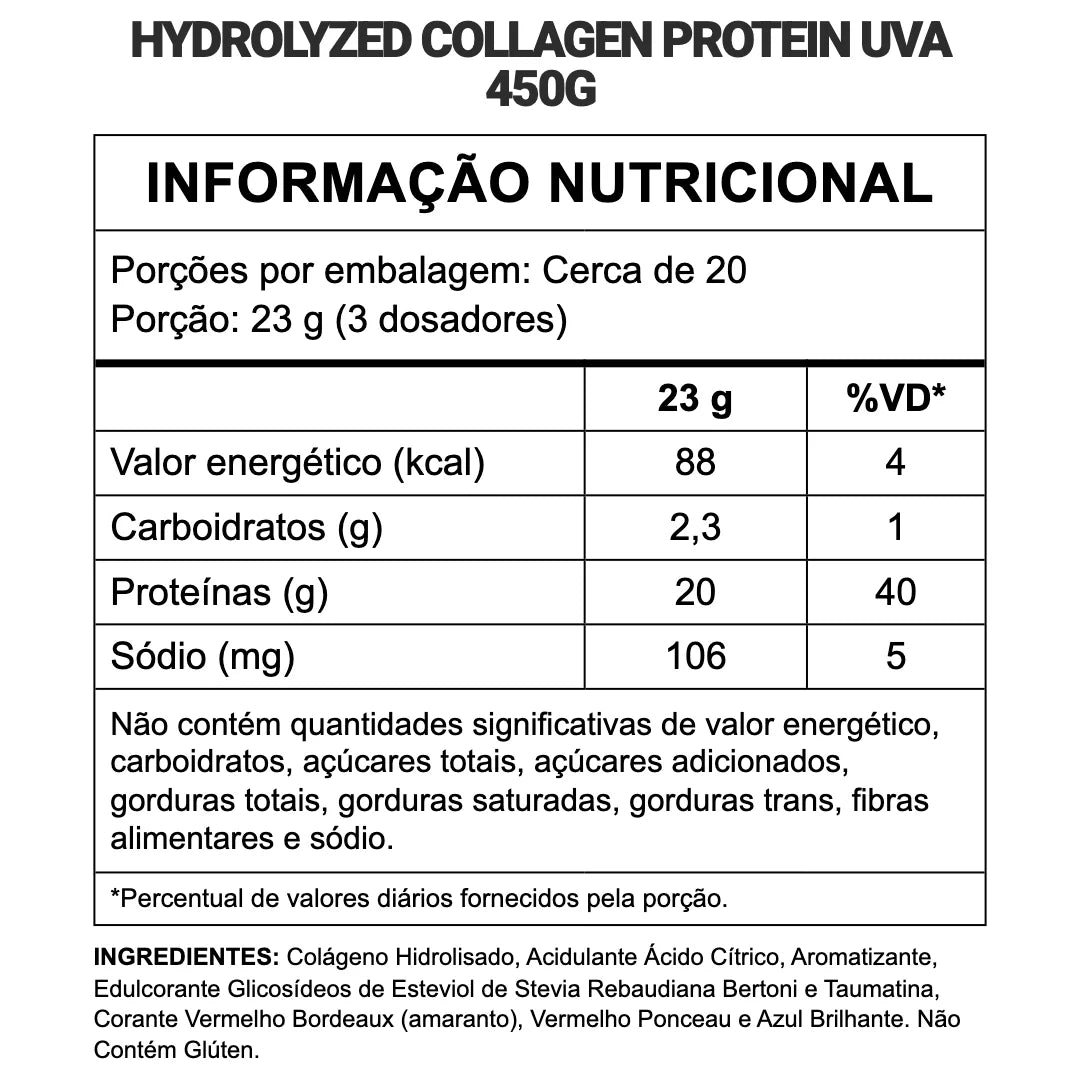 Hydrolyzed Collagen Protein (450g) | 3VS Nutrition — imagem 20