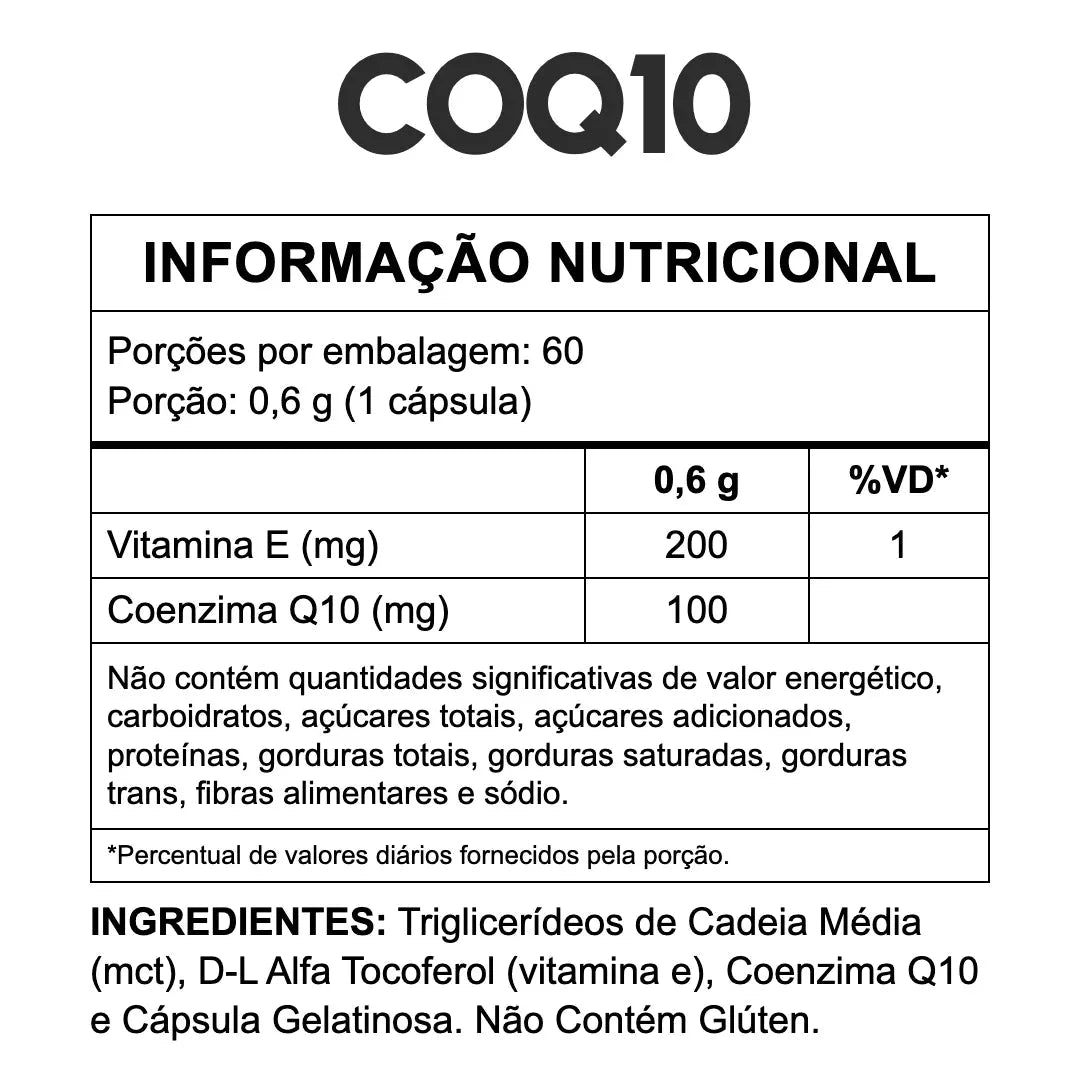 Coenzima Q10 com MCT e Vitamina E - 60 Cápsulas | 3VS Nutrition — imagem 2
