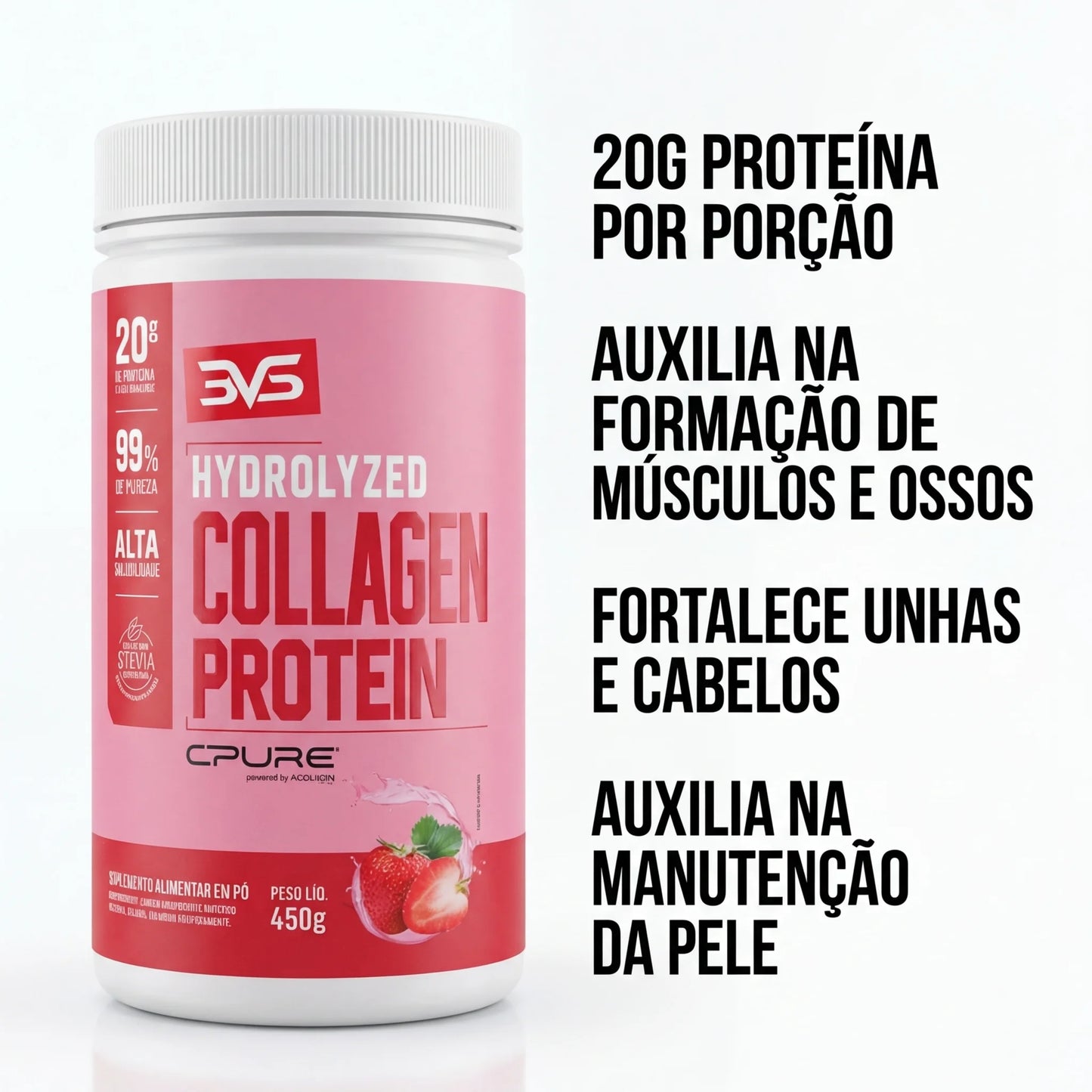 Hydrolyzed Collagen Protein (450g) | 3VS Nutrition — imagem 15