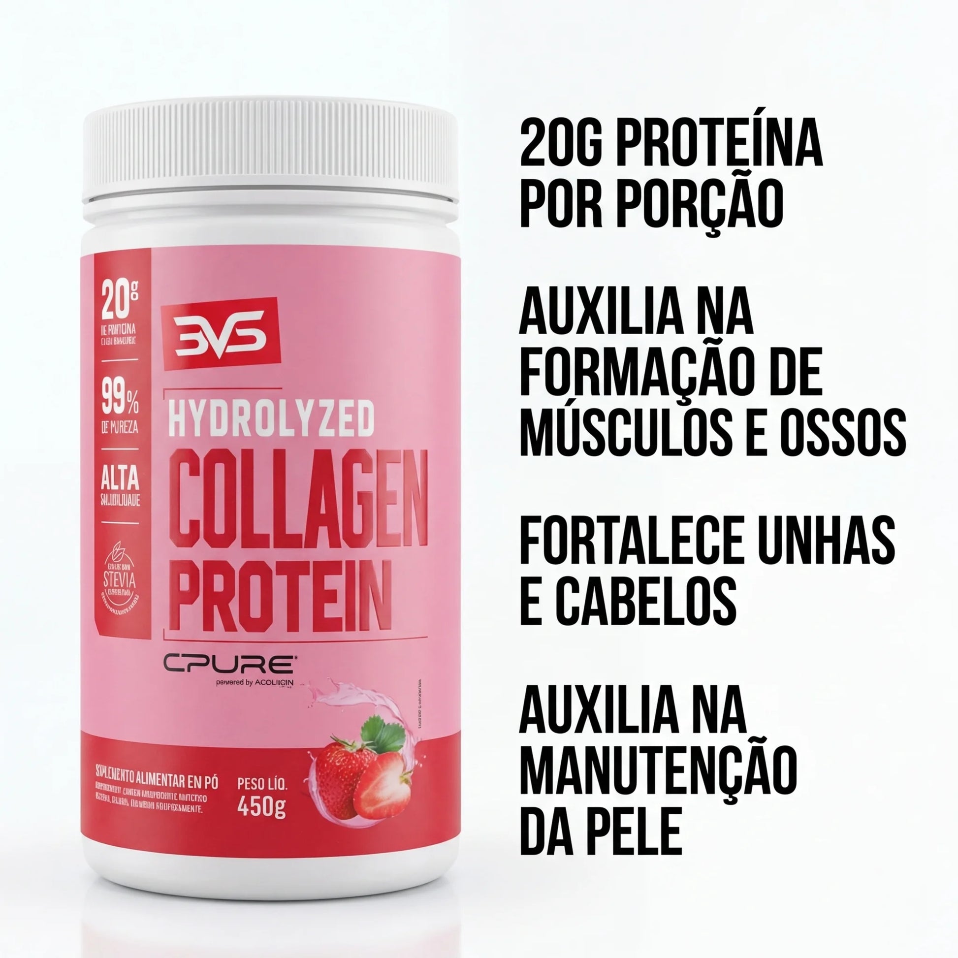 Hydrolyzed Collagen Protein (450g) | 3VS Nutrition — imagem 15