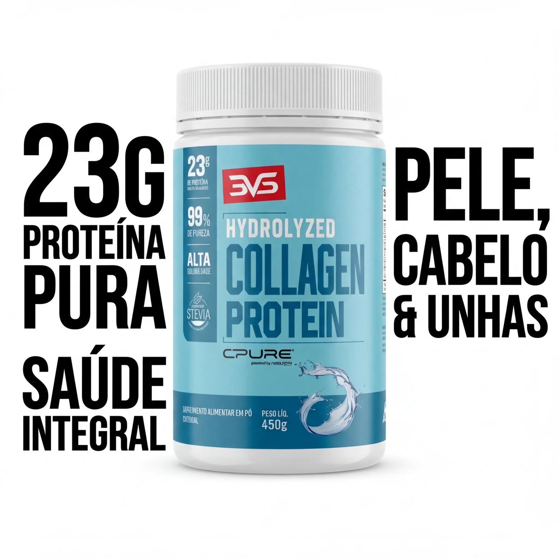 Hydrolyzed Collagen Protein (450g) | 3VS Nutrition — imagem 3