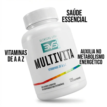 Multivita Vitaminas de A a Z - 120 Comprimidos | 3VS Nutrition — imagem 3