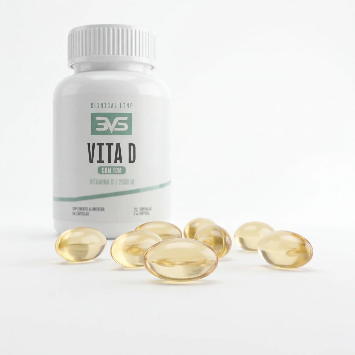 Vitamina D3 2000 UI com TCM - 75 Cápsulas Softgel | 3VS Nutrition — imagem 4
