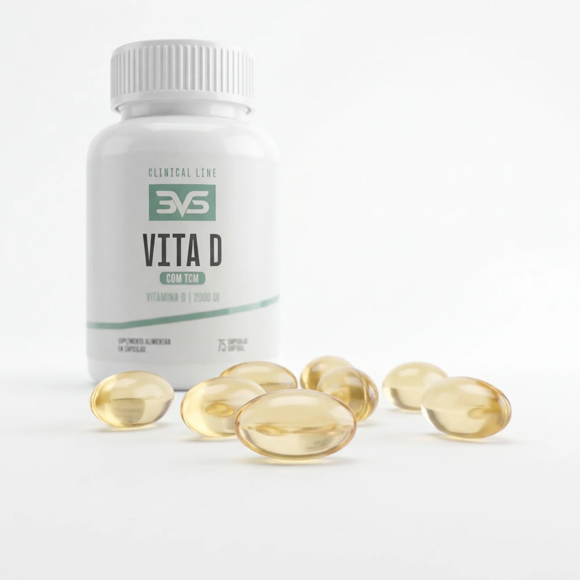 Vitamina D3 2000 UI com TCM - 75 Cápsulas Softgel | 3VS Nutrition — imagem 4