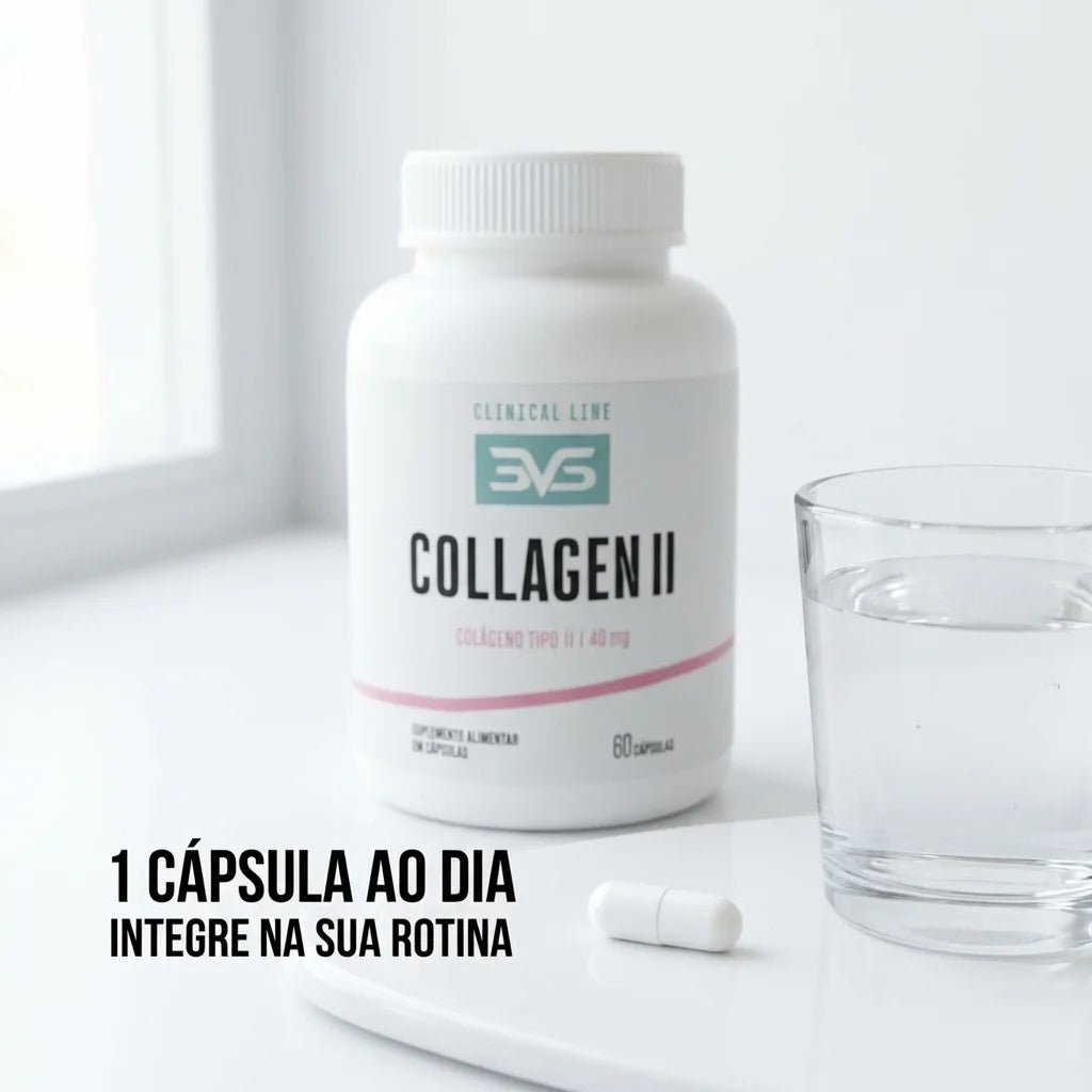 Colágeno Tipo II 40mg (Não Desnaturado) - 60 Cápsulas | 3VS Nutrition — imagem 4