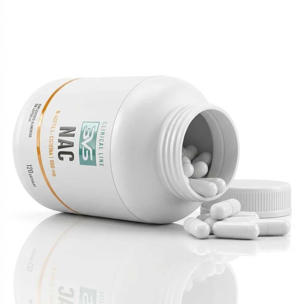 NAC (N-Acetil L-Cisteína) 600mg - 60 Cápsulas | 3VS Nutrition — imagem 4