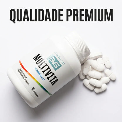 Multivita Vitaminas de A a Z - 120 Comprimidos | 3VS Nutrition — imagem 5