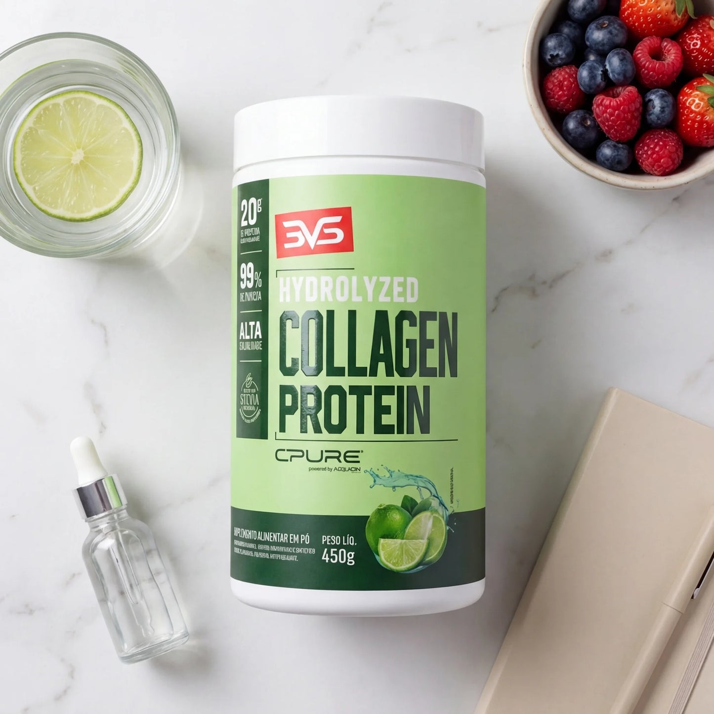Hydrolyzed Collagen Protein (450g) | 3VS Nutrition — imagem 12