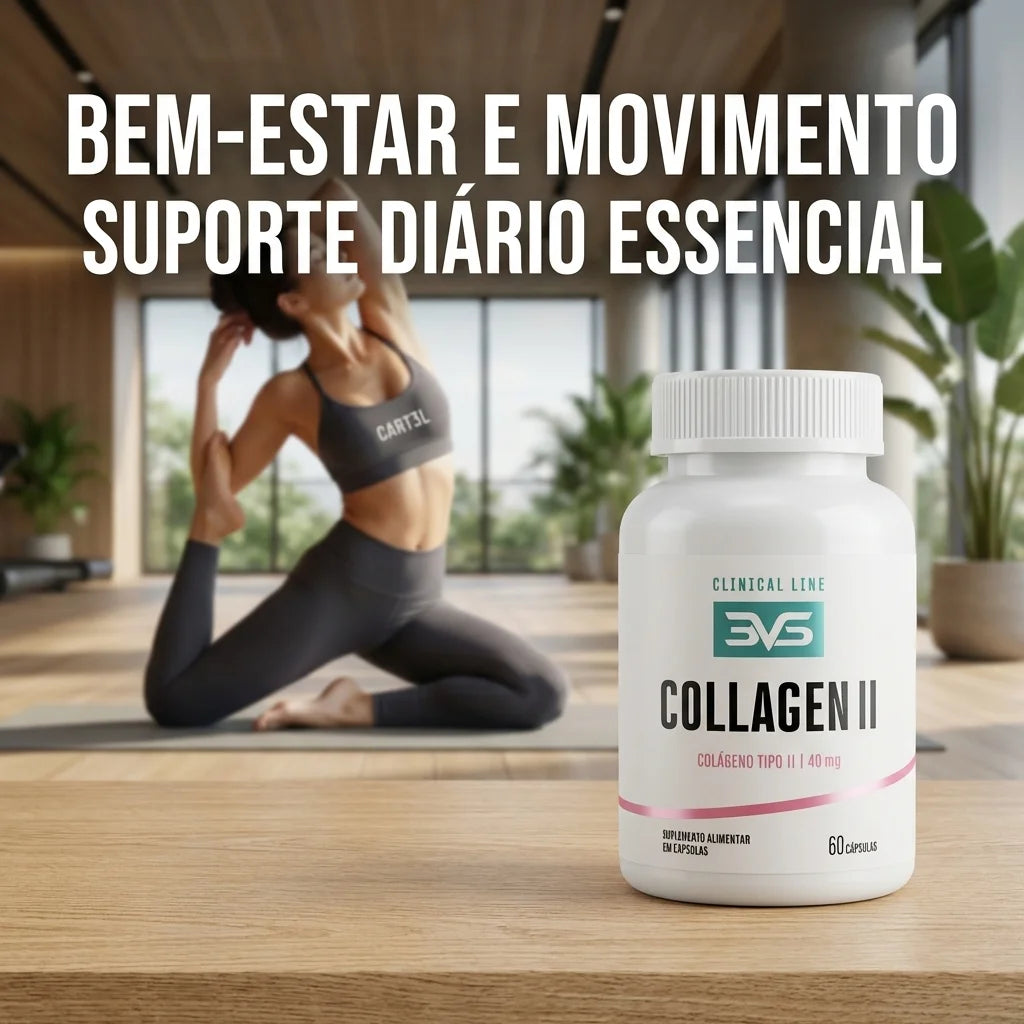 Colágeno Tipo II 40mg (Não Desnaturado) - 60 Cápsulas | 3VS Nutrition — imagem 6