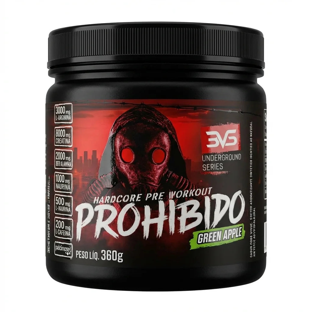 Pré-Treino Prohibido Hardcore - 360g | 3VS Nutrition — imagem 7