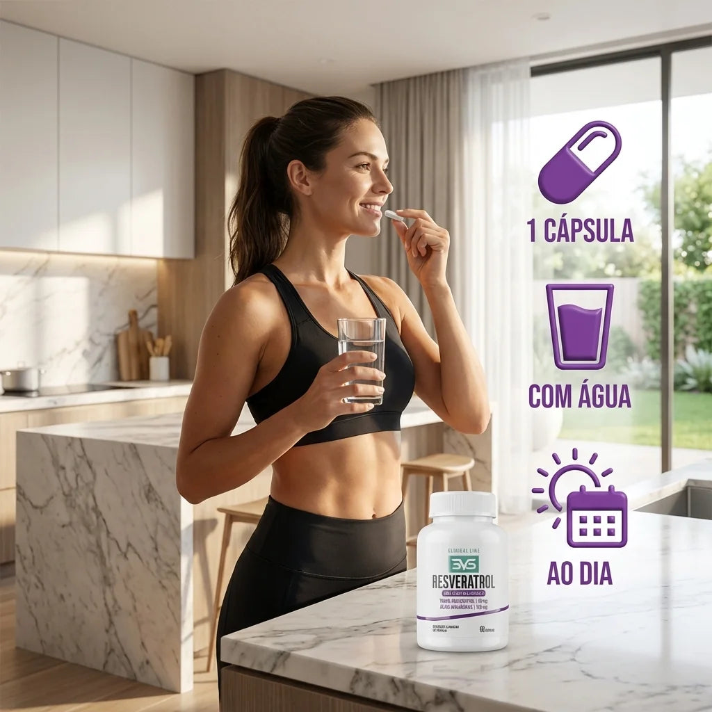 Resveratrol com Ácido Hialurônico - 60 Cápsulas | 3VS Nutrition — imagem 3