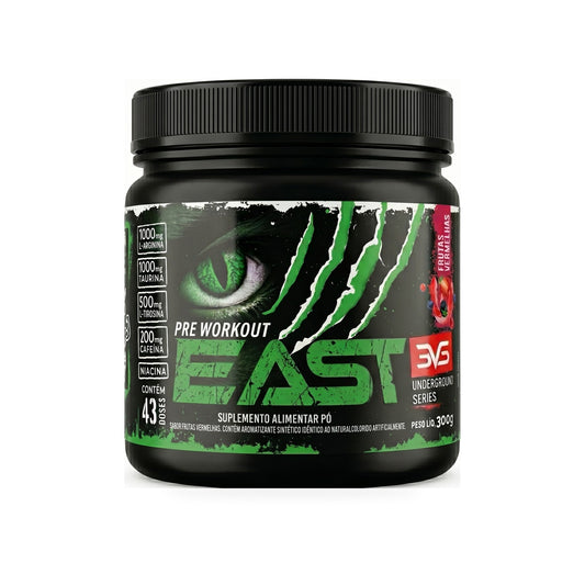 Pré-Treino Beast Original Frutas Vermelhas 300g