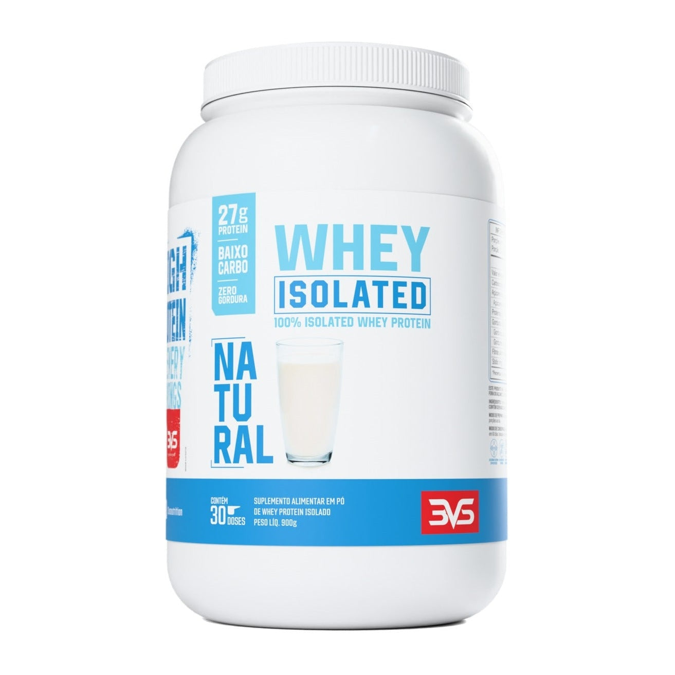 Whey Isolado 900g sabor Natural — 3VS Nutrition