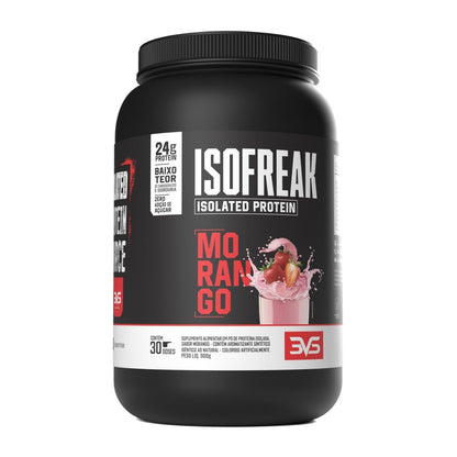Isofreak Proteína Isolada 900g sabor Morango — 3VS Nutrition