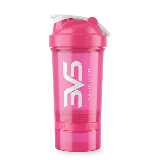 Coqueteleira Smart X Trio Rosa 3VS - clip branco no bico, fundo branco