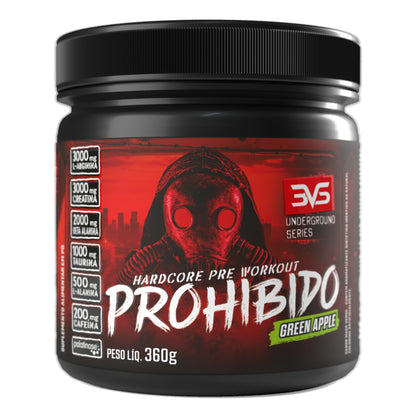 Pré-Treino Prohibido 3VS — Maçã Verde 360g
