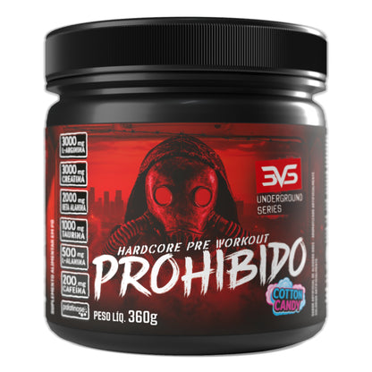 Pré-Treino Prohibido 3VS — Algodão Doce 180g