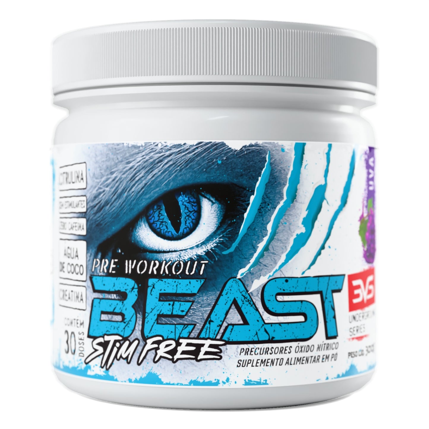 Pré-Treino Beast Stim Free 3VS — Uva
