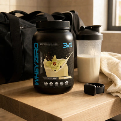 Whey Zero Lactose Baunilha 3VS em rotina pós-treino