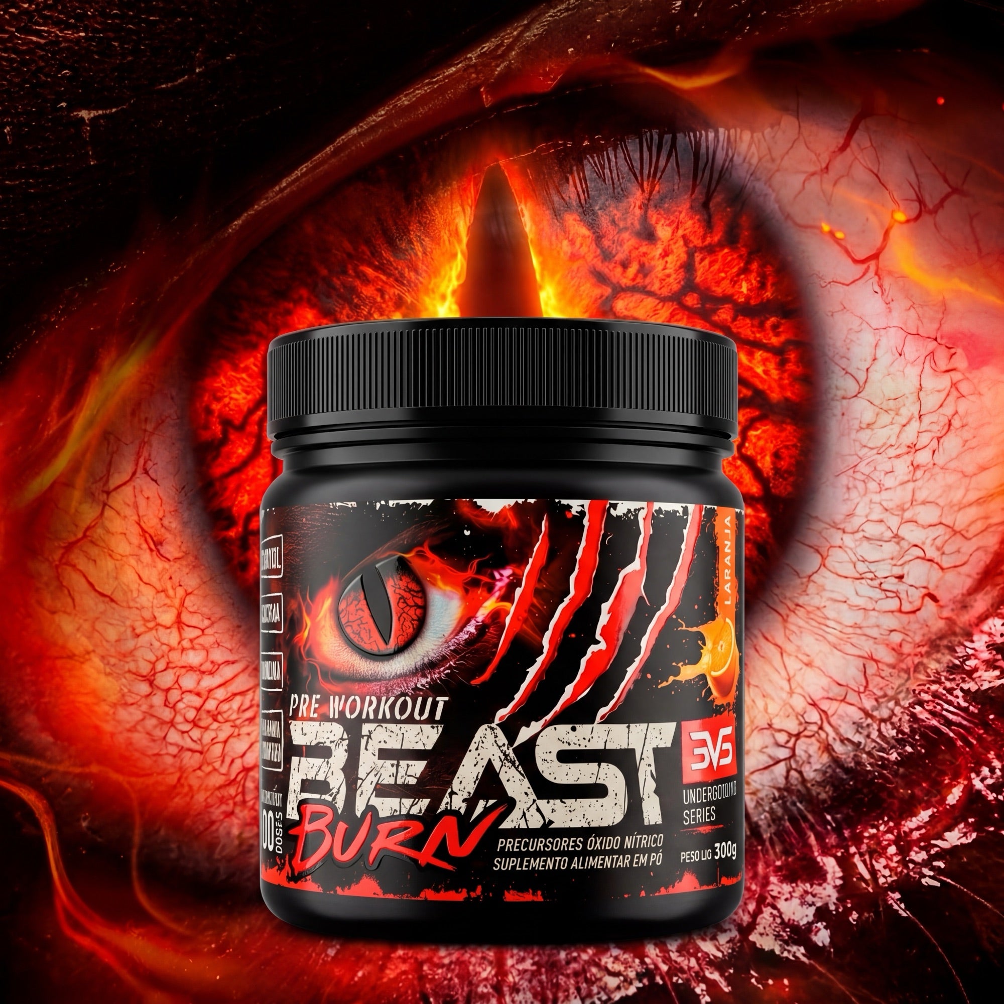 Beast Burn Pré-Treino Termogênico 300g · 50 doses