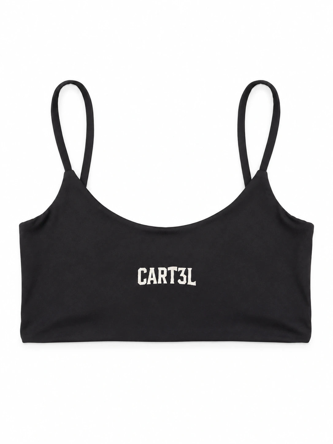 Top Original Cart3l preto, vista frontal, logo branco