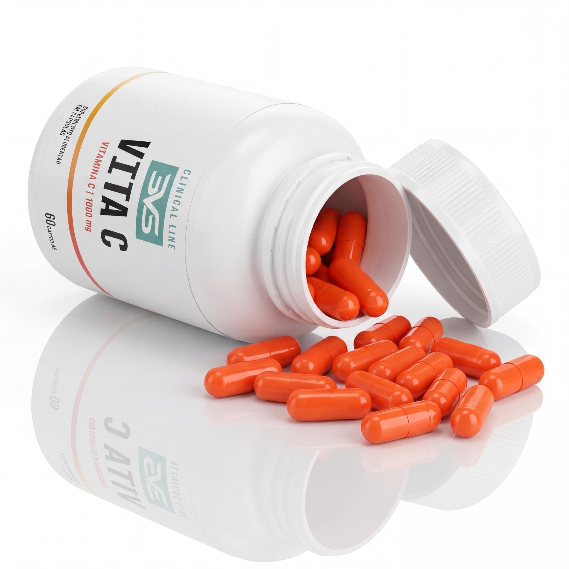 Vitamina C 3VS Clinical · 1000mg de ácido ascórbico por cápsula