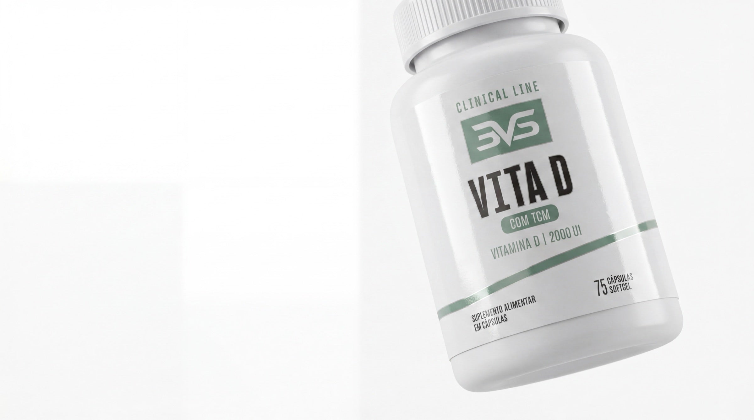 Vitamina D 2000UI com TCM 75 Cápsulas Softgel — 3VS Nutrition