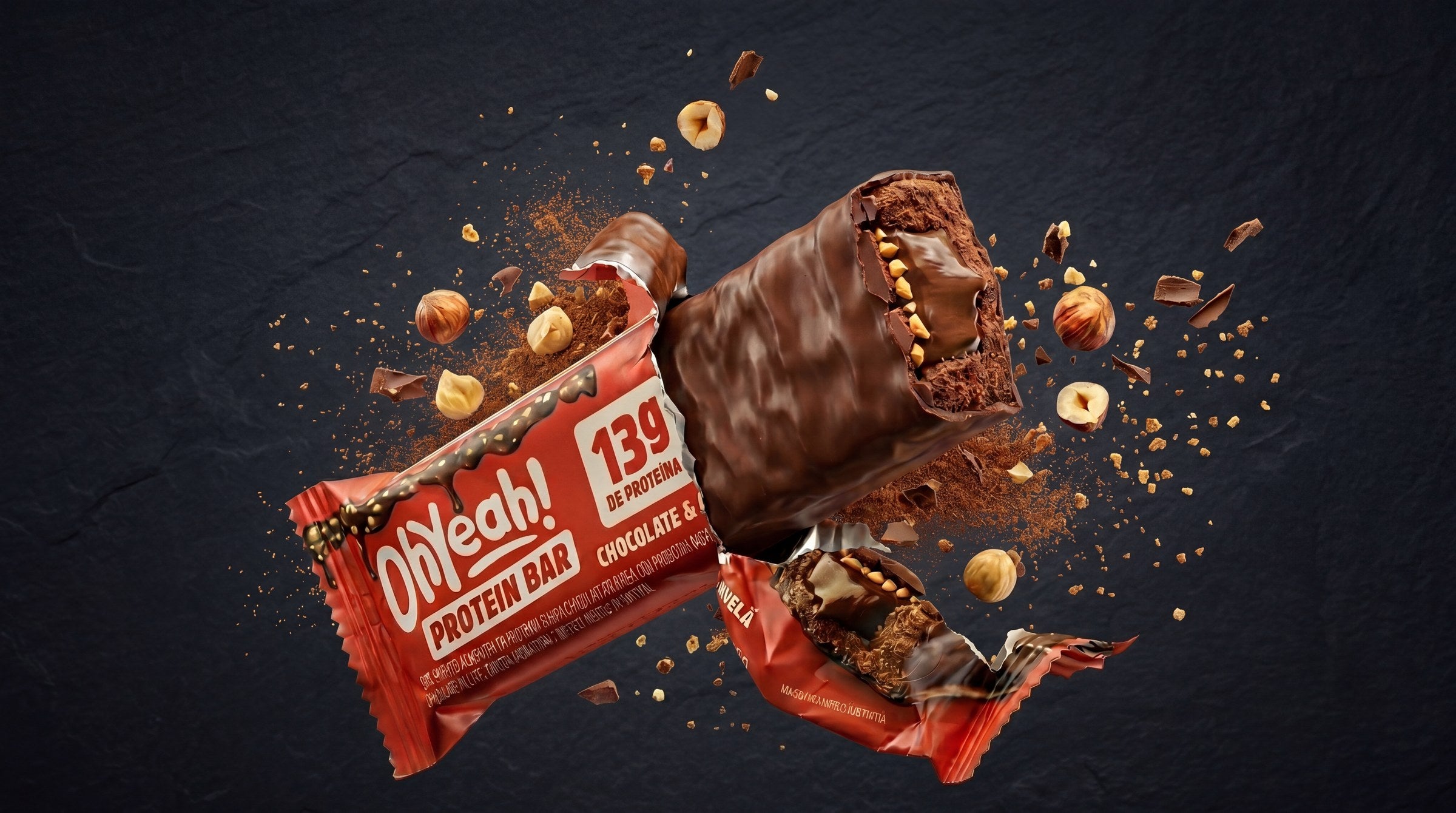 Oh Yeah! — Barra de Proteína Recheada Chocolate & Avelã