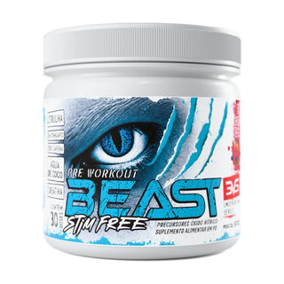 Pote Beast Stim Free pré-treino sem cafeína 3VS