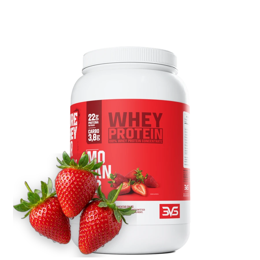 MORANGO - 100% Whey Protein Concentrado