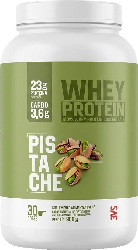 100% Whey Protein Concentrado Pistache 900g 3VS