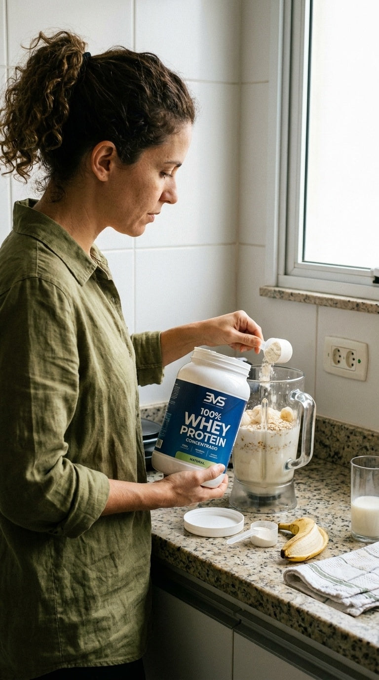 WHEY NATURAL NO LIQUIDIFICADOR